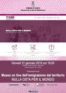 Presentation of MUSEO DIGITALE ‘NULLA OSTA PER IL MONDO’